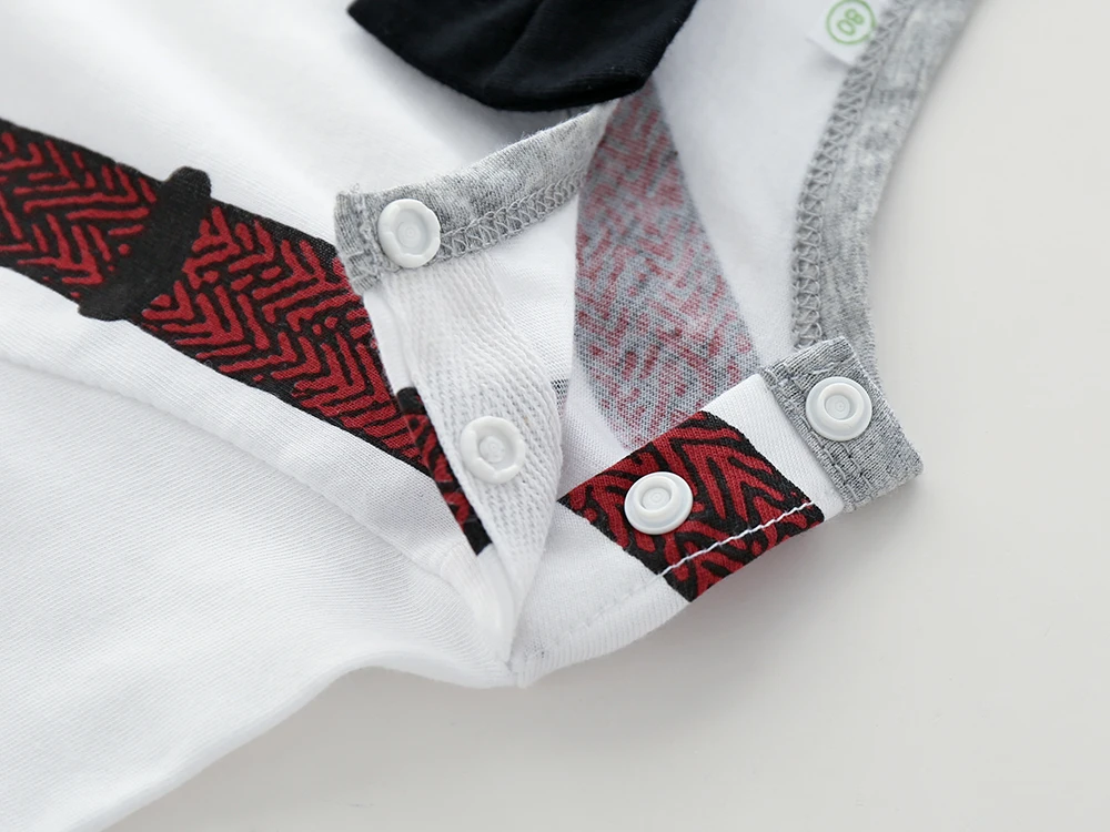 Kimocat Spring And Autumn Baby Boy Clothes Gentleman Tie Collar Handsome Cotton Baby Shirt Lucky Child Baby Boy T-Shirt