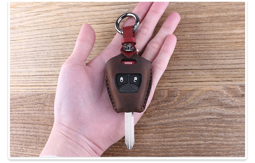 KEYYOU 3 кнопки кожаный чехол для ключа автомобиля чехол для Chrysler Jeep для Dodge Ram 1500 Калибр Nitro Ram 2500 3500 крышка ключа