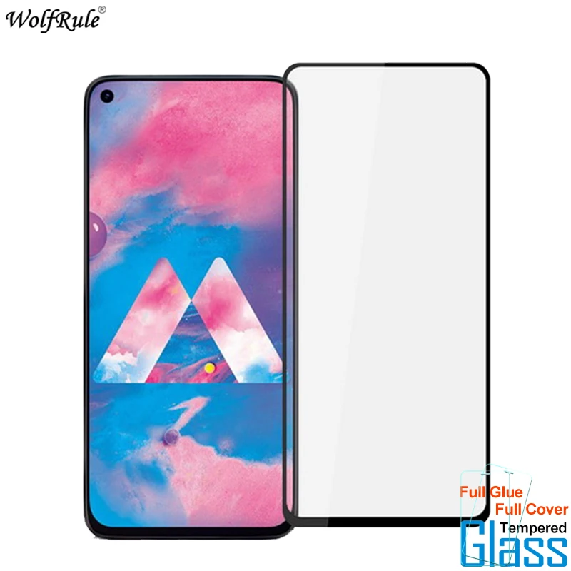 2 protectores de pantalla de vidrio para Samsung Galaxy M40, vidrio templado con pegamento completo para Samsung Galaxy M40, pel&iacute;cula de vidrio para tel&eacute;fono de 6,3 pulgadas-0