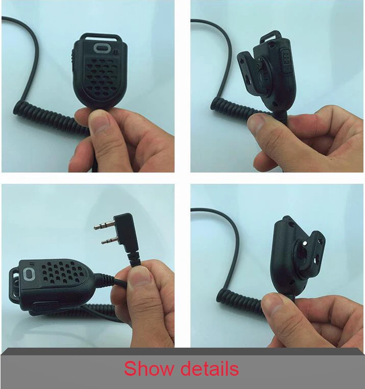 Универсальный Водонепроницаемый микрофон k-типа для Kenwood RETEVIS H777 RT5R RT22 RT81 BAOFENG UV-5R