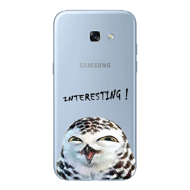Phone Case For Samsung Galaxy A3 A5 A7 2017 J3 J5 J7 S8 S9 Plus Note 8 MAX Funny cute TPU Soft Silicone Protective Back Cover |