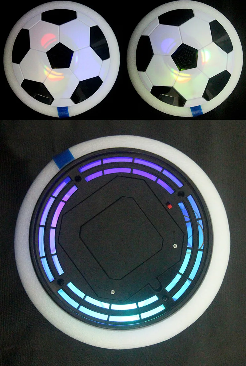 Воздушный мощный футбол светодиодный свет мигающий шар игрушки диск скольжение мульти-поверхность парящий Футбол Подарок для игры для детей Chidren