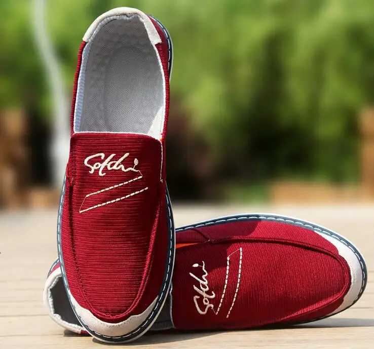 Мужчины Холст Обувь Сверхлегкие Повседневная Высокого Качества Удобные