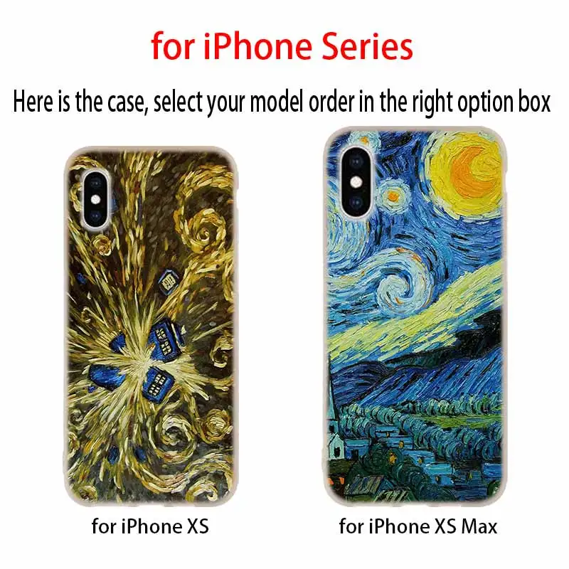 Чехлы для телефонов силиконовый мягкий чехол iPhone 11 Pro X XS Max XR 6 6S 7 8 Plus 5 4S SE Doctor who van