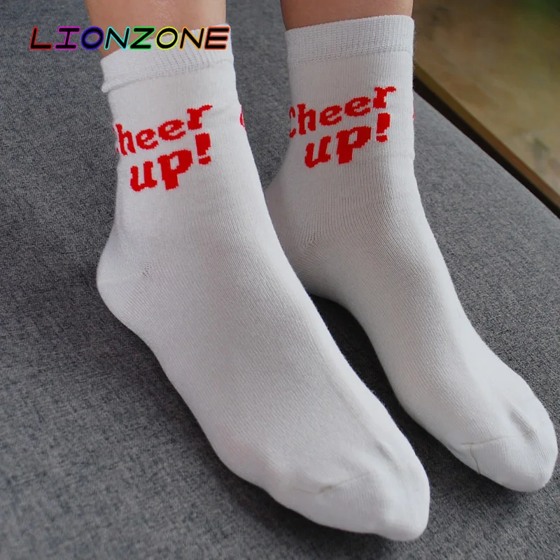 Лидер продаж 2017 милые женские носки 4 цвета с захватывающим слоганом дышащие