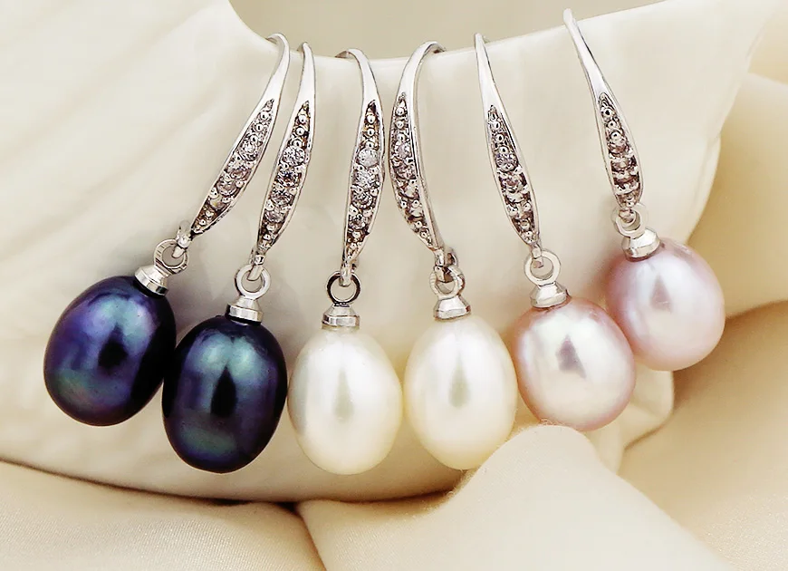 DAIMI 9 10 мм оригинальные серьги из натурального пресноводного жемчуга новые