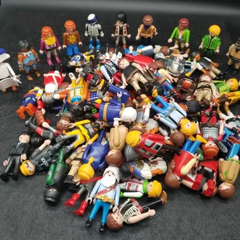 소년과 소녀 모델 인형 컬렉션 장난감, 어린이 크리스마스 선물, 플레이모빌 액션 피규어, 7cm, 랜덤 5 개, 10 개