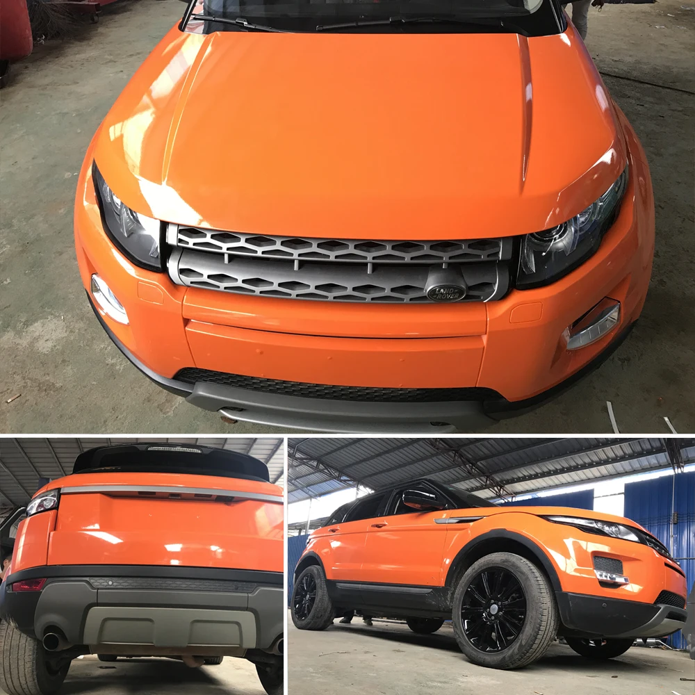 Яркая глянцевая виниловая пленка 60x500 см наклейка для оболочки автомобиля