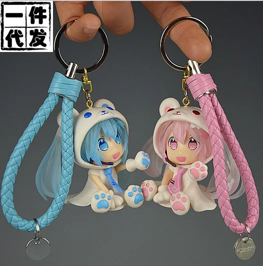 IVYYE 1 шт. Hatsune Miku Girl Аниме Фигурка брелок ПВХ фигурки брелок игрушки брелок унисекс подарки на день рождения Новинка