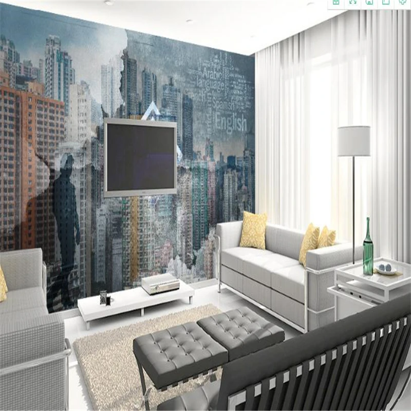 Modern City Wallpapers for Walls 3D Wall Murals Photo Wallpapers for ...