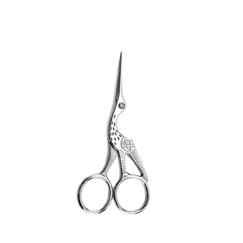 Silver Small Ножницы в форме аиста для шитья портновские ножницы для вышивания рукоделия винтажные швейные ножницы для вырезания ткани крестиком рукоделие сделай сам - Цвет: Silver Small