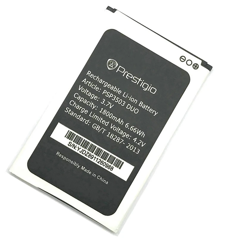 Оригинальный сменный аккумулятор 1800 мАч PSP3503DUO для Prestigio Wize C3 E3 K3 D3 PSP3503 PSP3509 PSP3519
