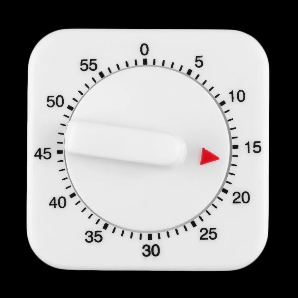 2017 новейший 1 шт. квадратный пластик 60 минут Механическая кухонная Кухня Таймер