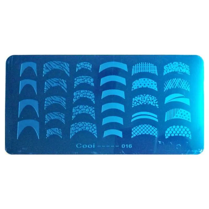 1Pcs Rectangle Stainless Steel Beauty Plate For Stamping Nails DIY Nail Art Template Tools JH114 | Красота и здоровье
