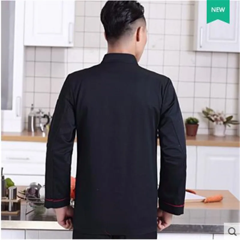 2017 Горячая осень зима с длинным рукавом Ресторан отеля кухня мужская женская