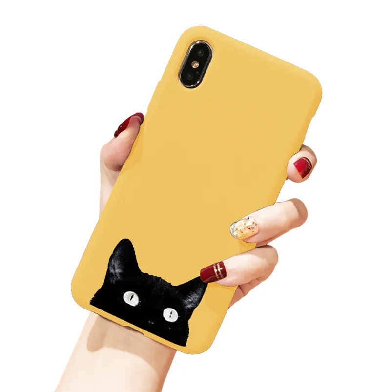 Цветной чехол для телефона для iPhone 11 Pro XS Max XR X 8 7 6 6S Plus 5 5S SE роскошный мягкий ТПУ задняя крышка красный чехол для iPhone X чехол - Цвет: Khu3-dbheimao