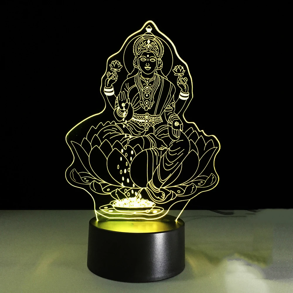 Светодиодный ночник Lakshmi с изменением цветов визуальный Настольный светильник в