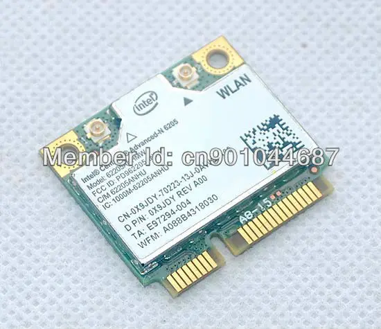 Половинная мини PCIE Wi Fi карта 62205ANHMW 300M CENTRINO ADVANCED N 6205 INTEL WIRELESS 2 4/5G 0X9JDY WLAN для Dell