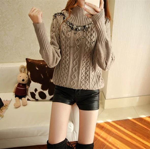 Женский свитер Горячая компьютерная вязаная распродажа шерстяной полный