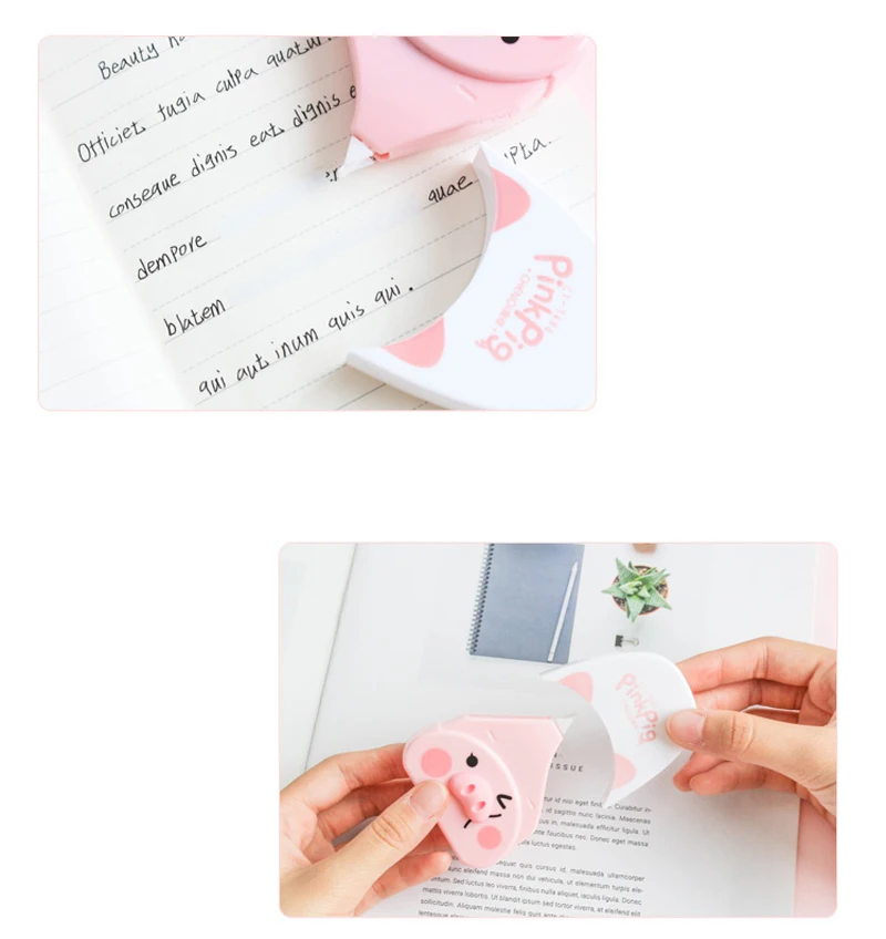 Мини Милая Корректирующая лента с розовой Свинкой Kawaii канцелярский корректор студенческие Детские подарки школьные офисные принадлежности 6 м* 5 мм