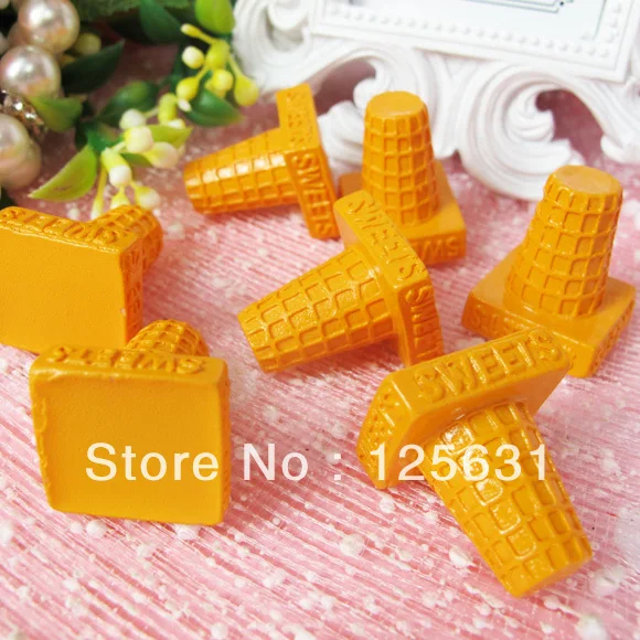 Free shipping!Min. order 15 USD+ No MOQ kawaii resin fake food decoration Size: 23*18mm |
