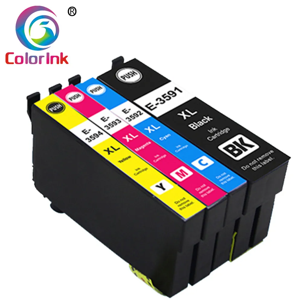 Цветные чернила для Epson E35XL T3591 чернильный картридж Workforce Pro WF-4720DWF 4725DWF 4730 DTWF 4740