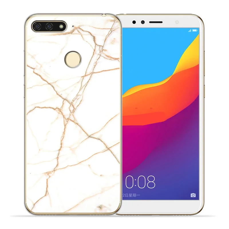 Роскошный чехол с мраморными буквами для huawei II Y5 Y6 Prime Nova 2 3 3I 4 Plus чехол для телефона Coque Etui funda capinha shell capa - Цвет: 0269