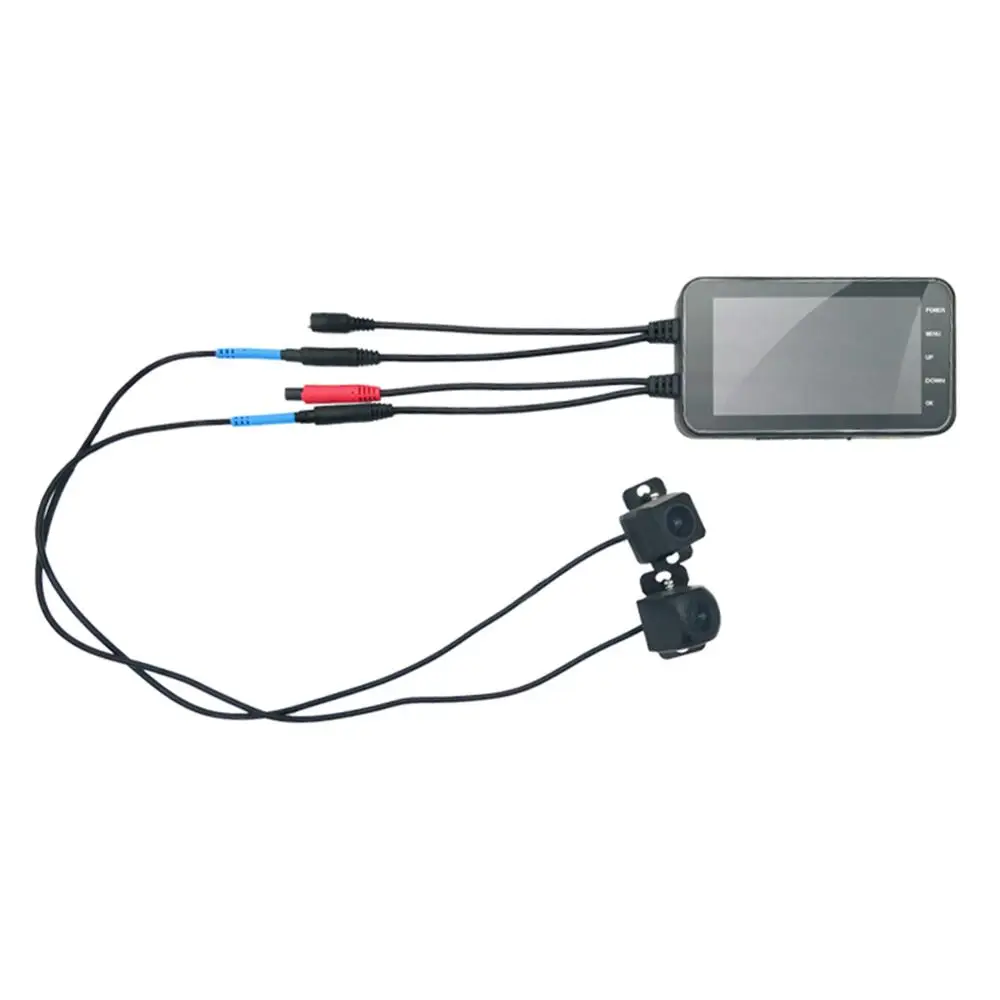 2019 Горячая Распродажа Новый 4 &quot1080 P (передний)/720 (задний) WiFi мотоцикл DVR Вождение