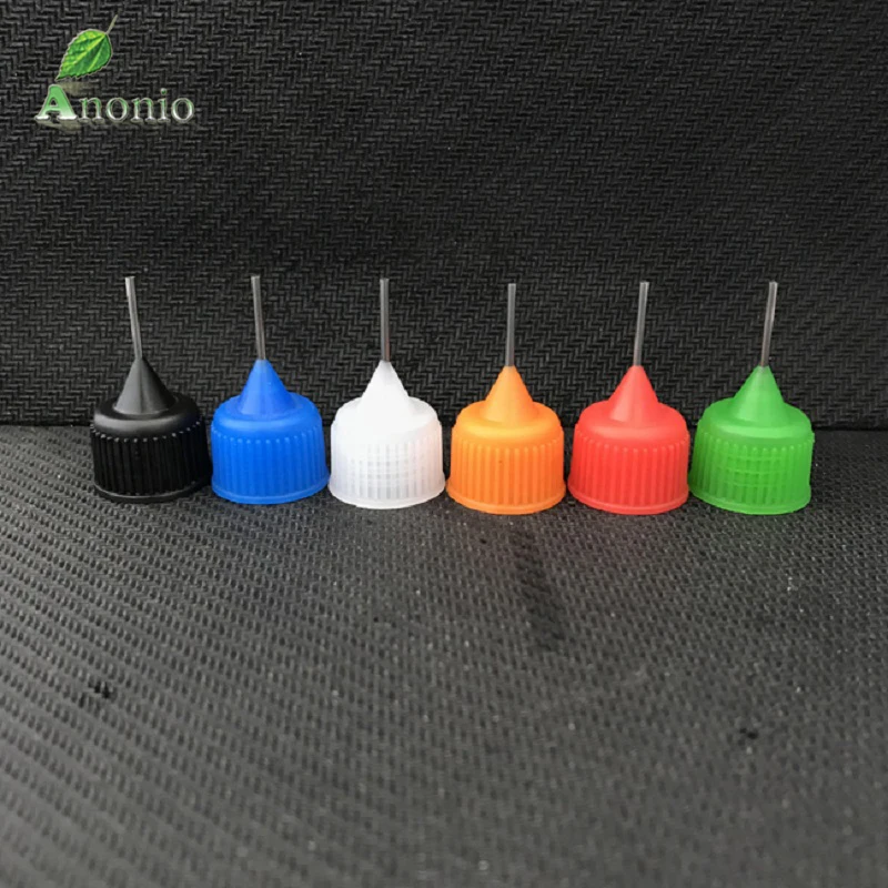 30 шт./компл. мл Пустые PE пластиковые черные иглы бутылки капельницы с винтом