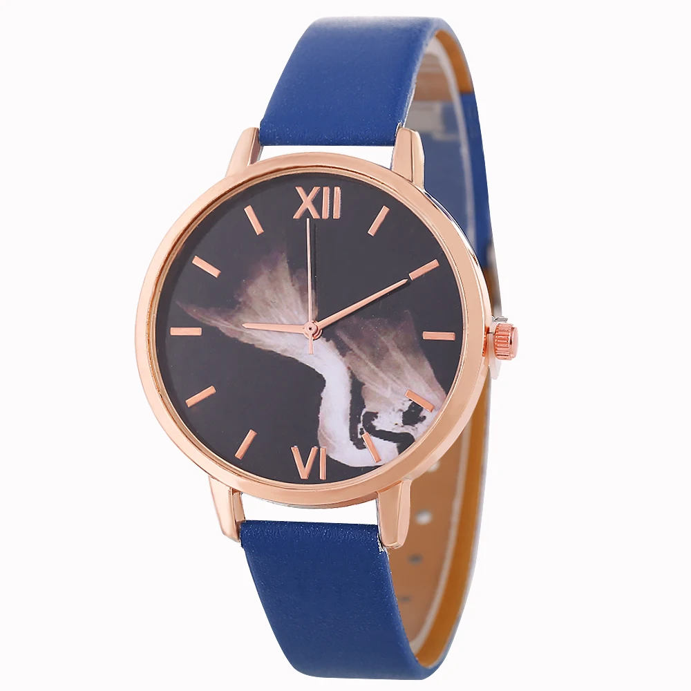 Женские часы 2018 новые модные кварцевые с кожаным ремешком женские студенческие