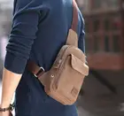 Мужская нагрудная Сумка-слинг, с защитой от кражи, Повседневная Холщовая Сумка, маленькие сумки через плечо, 2019