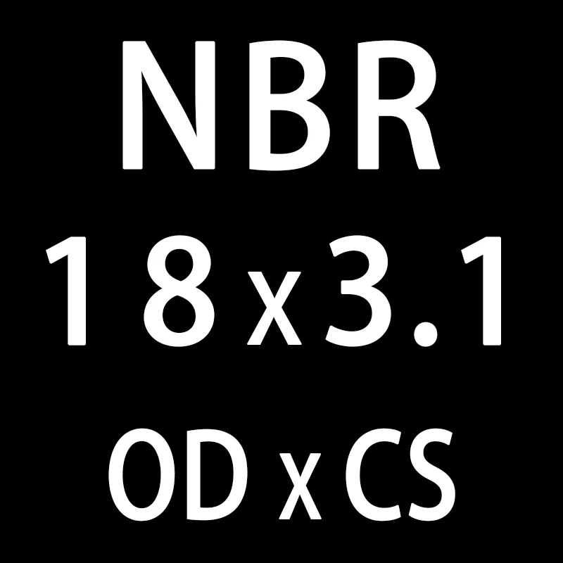 50 шт./лот резиновым кольцом NBR уплотнительное кольцо 3,1 мм Толщина OD10/11/12/13/14/15/16/17/18/19/20 мм уплотнительное кольцо прокладка кольца шайба - Цвет: OD18mm