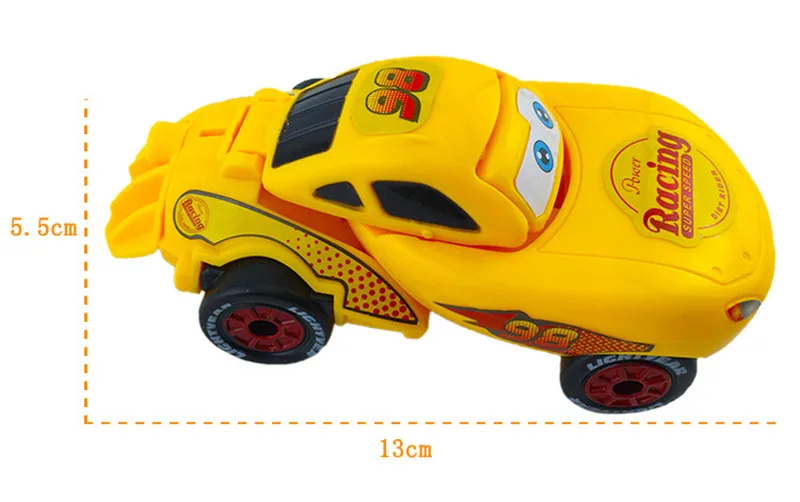 1 шт. disney Pixar Cars 2 3 Lightning McQueen экзотический детский гоночный автомобиль мальчик Рождественский подарок модель автомобиля деформированная игрушка яйцо подарок