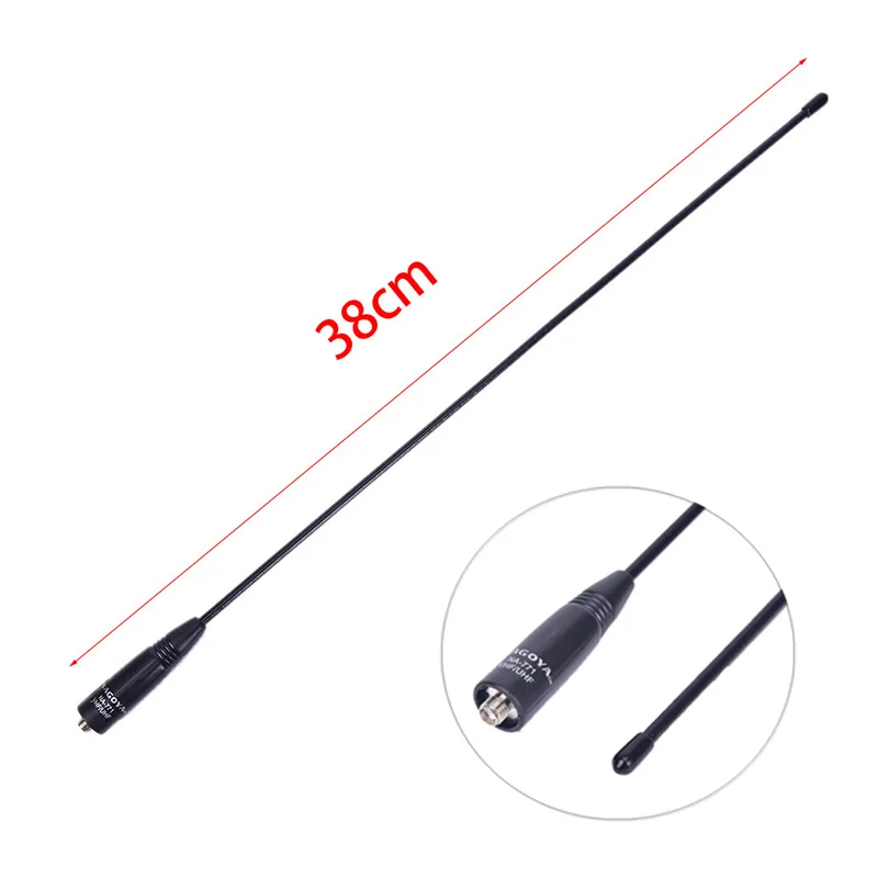 

SMA-F Dual Band VHF/UHF 144/430MHz Telescopic Antenna For Baofeng UV-5R/82 Walkie Talkie Ham Radio