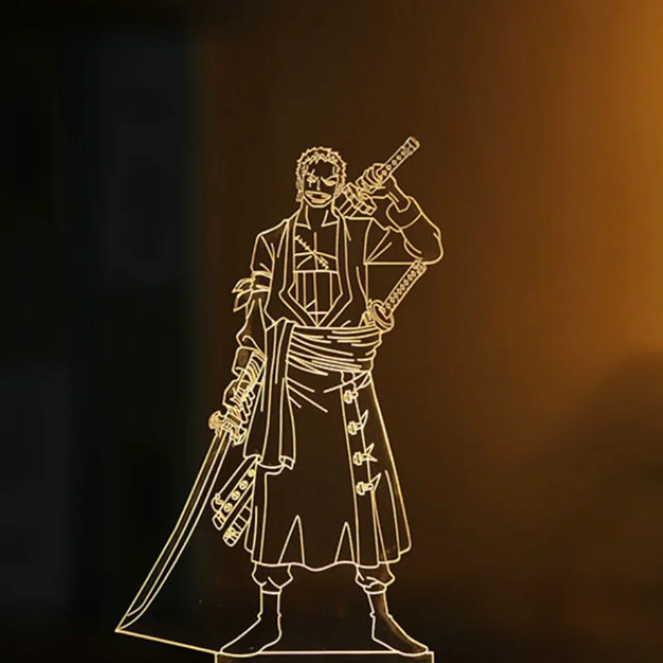 3D Led творческий USB дома декоративные лунное освещение аниме Одна деталь Форма