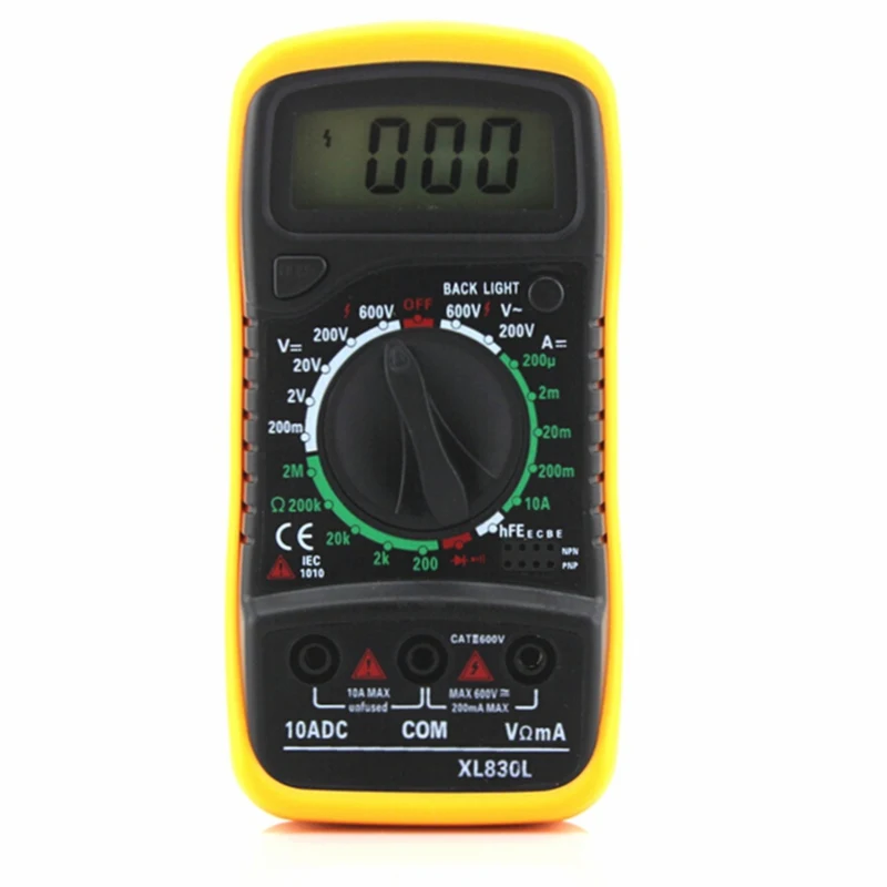 Новый XL830L Цифровой мультиметр портативный AC/DC мультитестер инструментальная