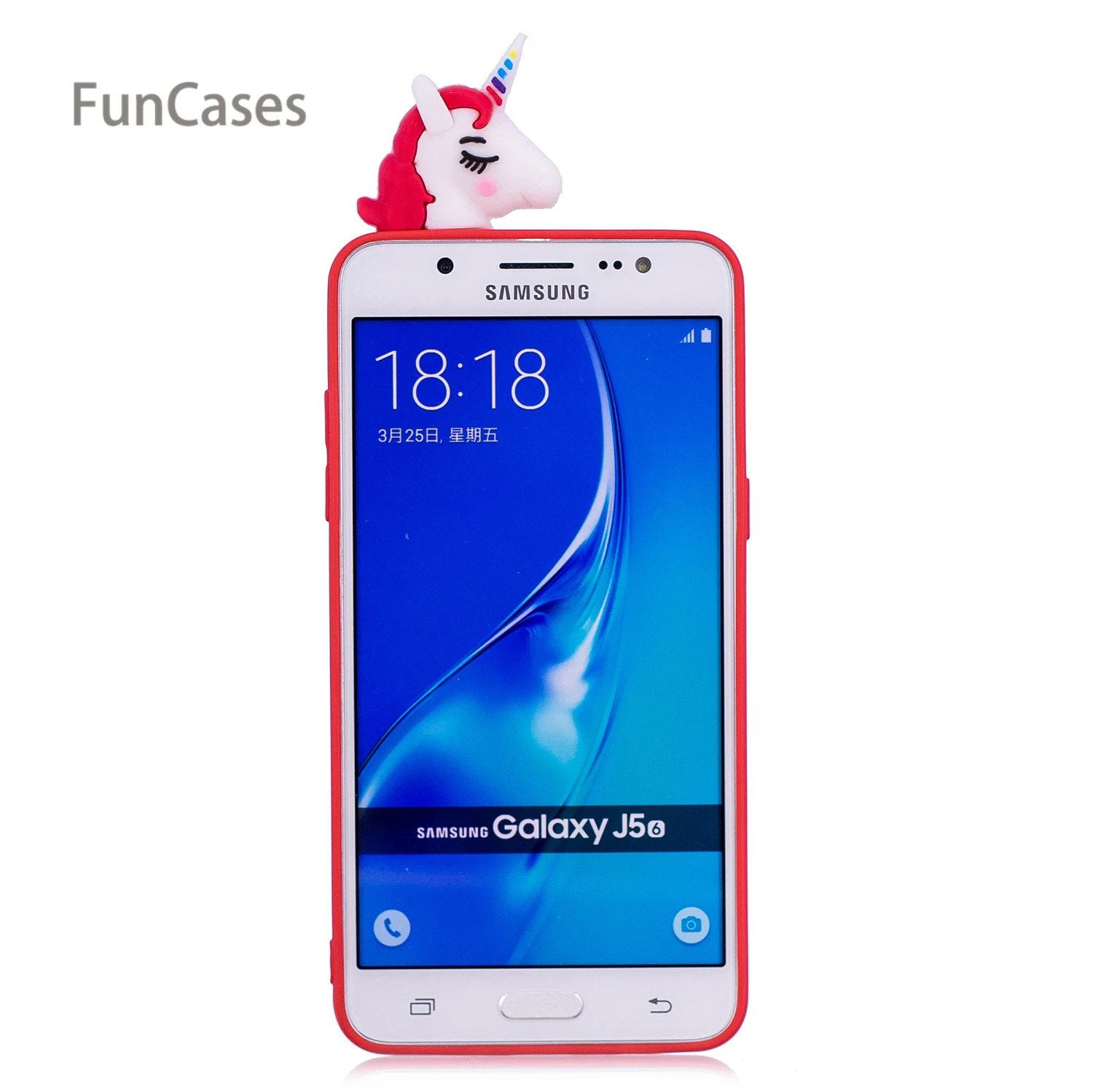 Цветной телефон с единорогом чехол для samsung J510 Мягкая силиконовая задняя крышка