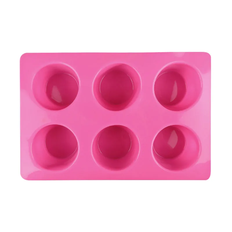 6 отверстий чашки для пудинга форма торта сковорода 3D силиконовая кексов желе
