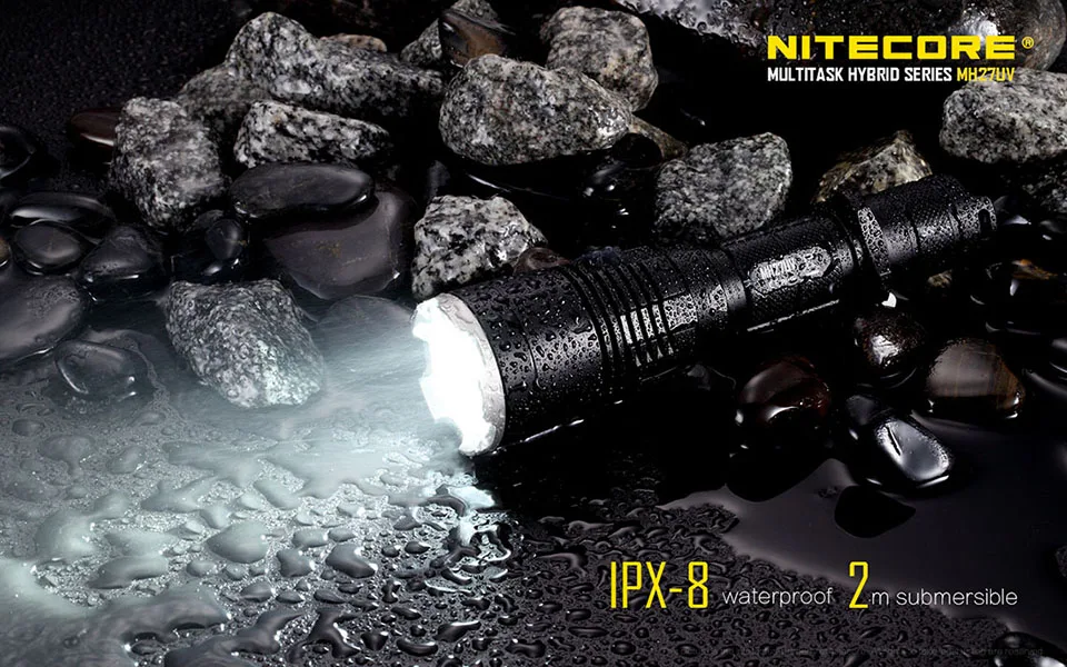 Nitecore MH27UV CREE XP-L HI V3 365 нм Ультрафиолетовый Красный Синий УФ светодиодный фонарик с аккумулятором 3100 мАч+ зарядка через USB