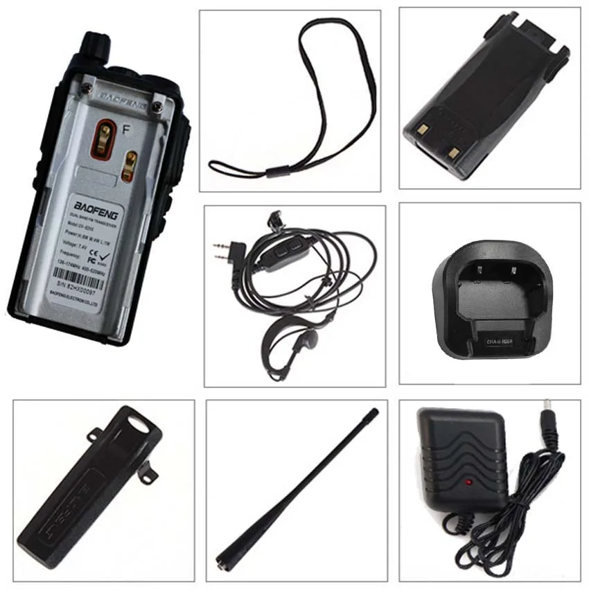 Baofeng BF UV82 иди и болтай Walkie Talkie 8 Вт Радио комплект UV82HX Портативный двухстороннее