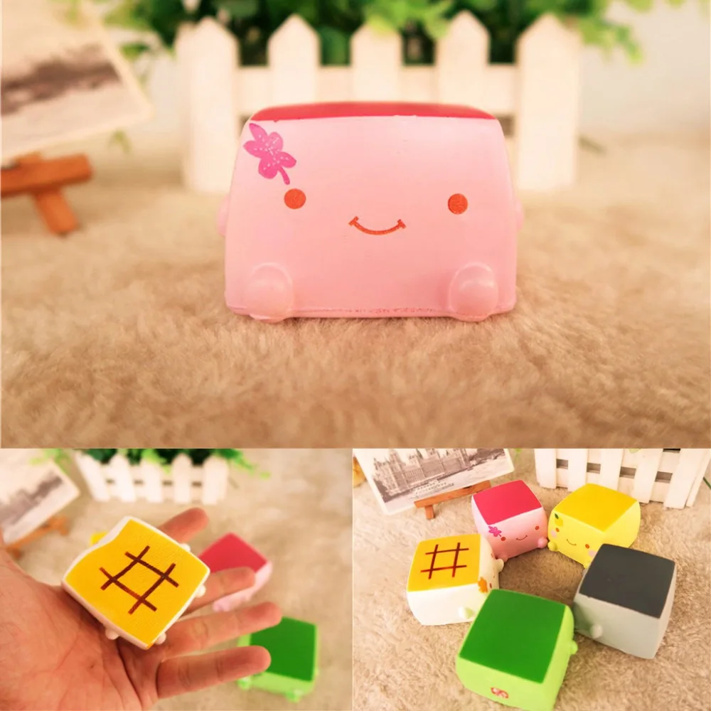 1PC cute soft expression fun toy Japanese tofu hobby anti-stress relief ball autism mood vent compression Z110 | Игрушки и хобби
