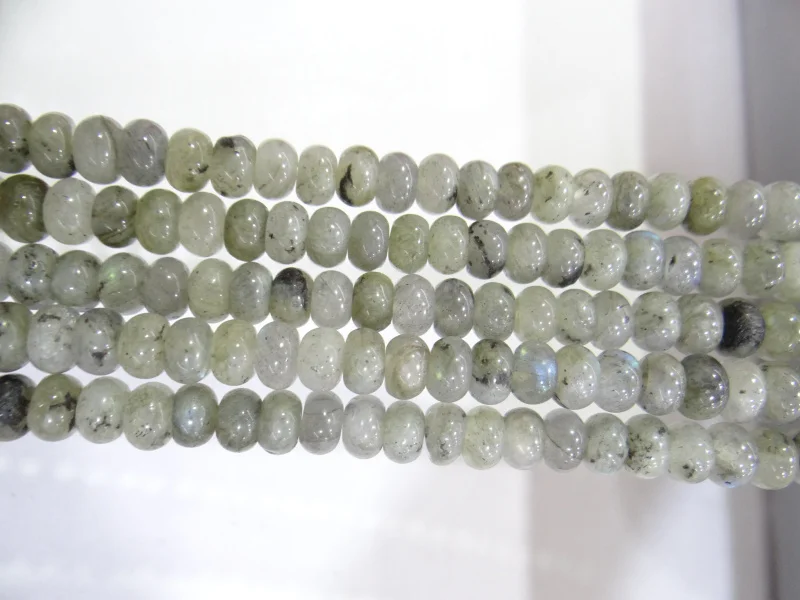 

wholesale Natural stone labradorite Rondelle Beads 4*6mm 5*8mm Spacer Beads 15 inches For Jewelry Making Bracelet Accessories