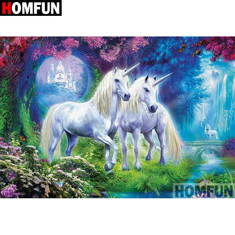 Алмазная 5D картина HOMFUN сделай сам полноразмерная/круглая вышивка крестиком