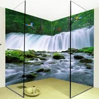 ПВХ самоклеящиеся водонепроницаемые Настенные обои 3D водопады природа пейзаж настенная живопись Ванная Кухня домашний декор обои