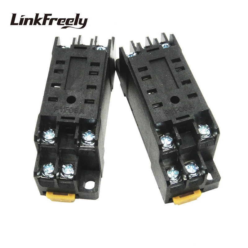 PYF08A Φ 2NO + 2NC 8 контактное реле монтажное базовое держатель розетки для USB HH52P