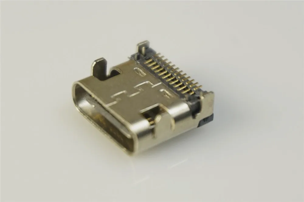 1000 шт. лента и катушка USB 3,1 Тип C разъем 24 Pin розетка для женщин поверхностное крепление прямоугольная печатная плата руководство щит