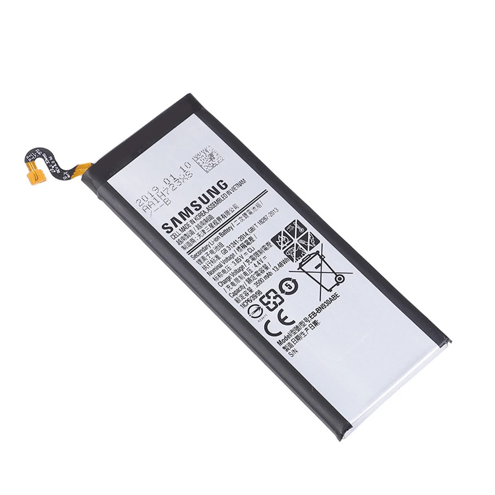 Оригинальный EB-BN930ABE батареи для Samsung Galaxy Note 7 Высокое качество Akku 3500mAh с 8 шт