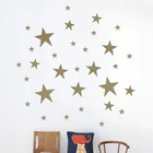 Смешанный размер, легко наносится, съемная звездная звезда, Настенная Наклейка для декора детской комнаты, Легко Съемная, водонепроницаемая декоративная наклейка #87379