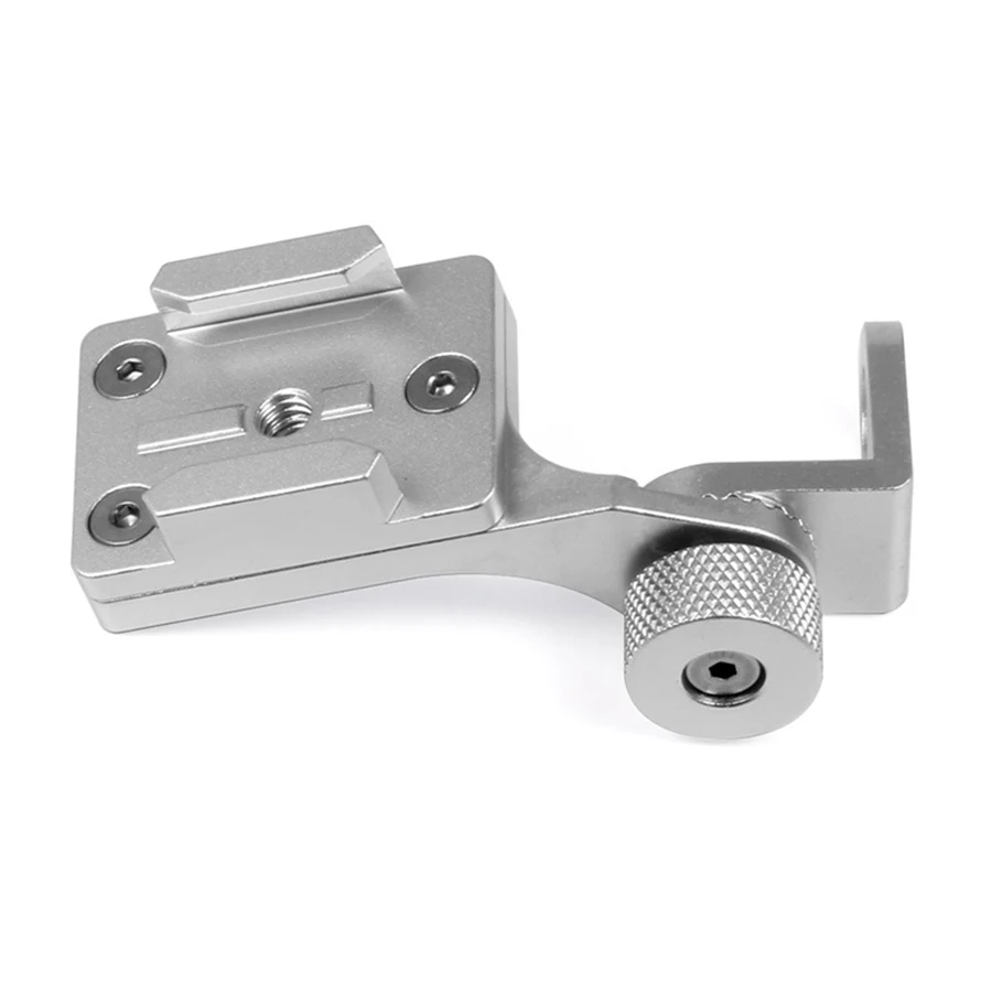 Silver CNC алюминиевый переходник из сплава крепления аксессуары для GoPro Hero SJCAM Xiaoyi камеры База держатель для автомобиля мотоцикл зеркало заднего вида - Цвет: Silver