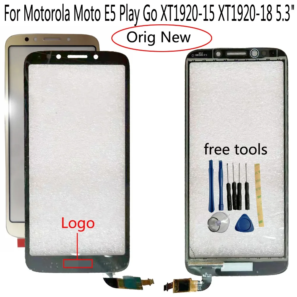 Shyueda Orig New 5.3" For Motorola Moto E5 Play Go XT1920-15 XT1920-18 Outer Front Glass Touch Screen